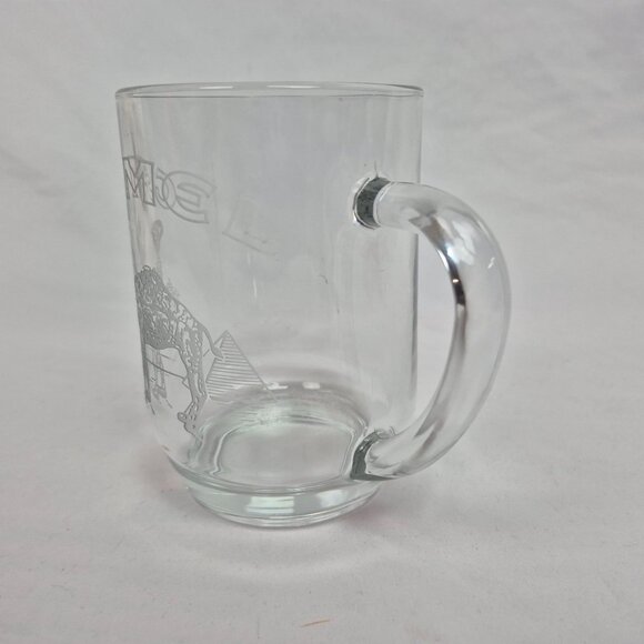 Camel Cigarettes Clear Glass Coffee Mug Beer Cup 1991 VTG EXCELLENT CONDITION!!! - Picture 2 of 6